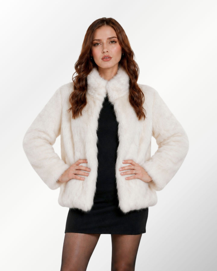 Casaco Luxo Pele Coelho Celinne Midi