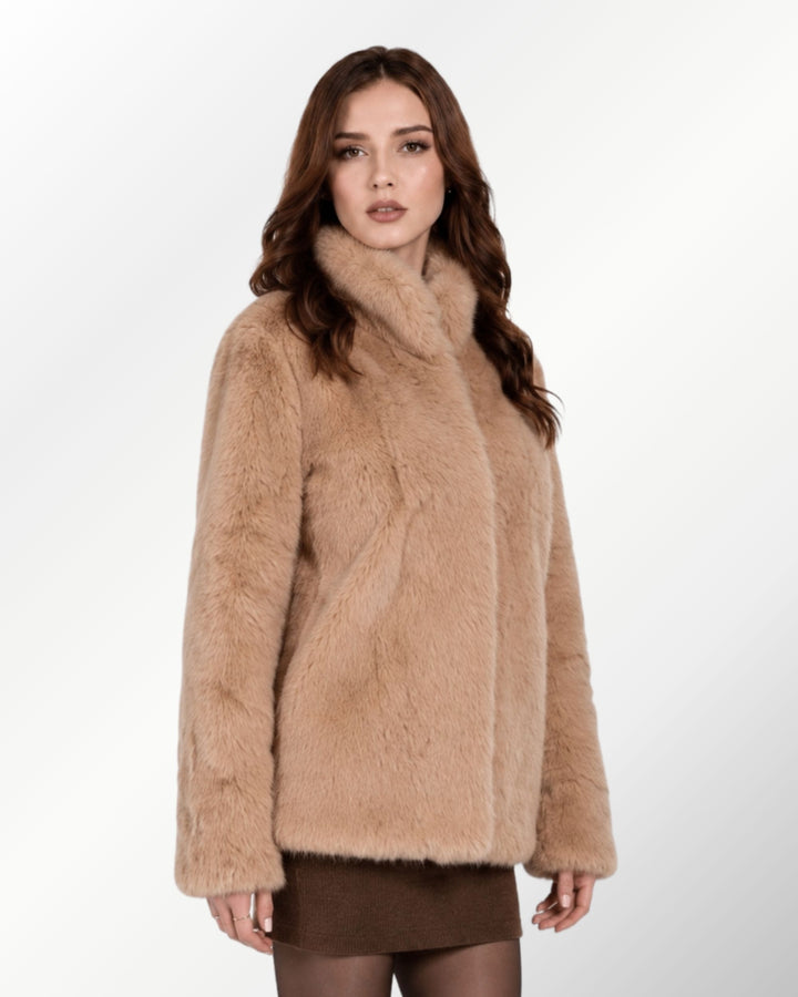 Casaco Luxo Pele Coelho Celinne Midi
