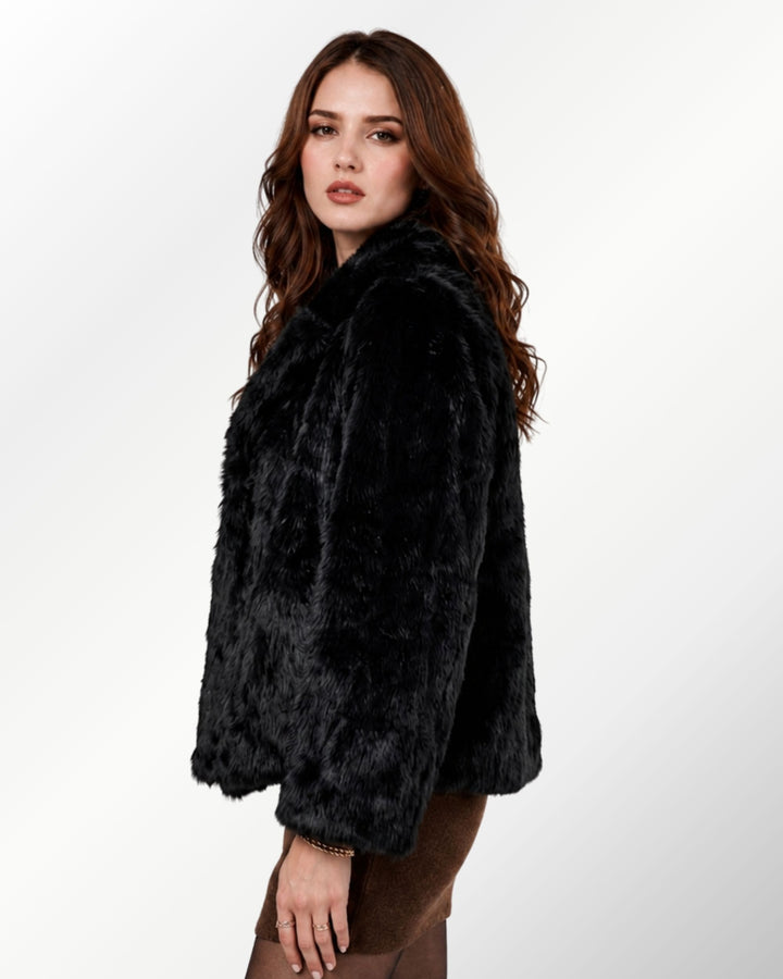 Casaco Luxo Pele Coelho Celinne Midi