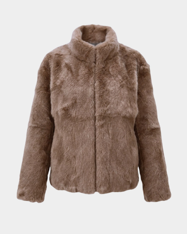 Casaco Luxo Pele Coelho Celinne Midi