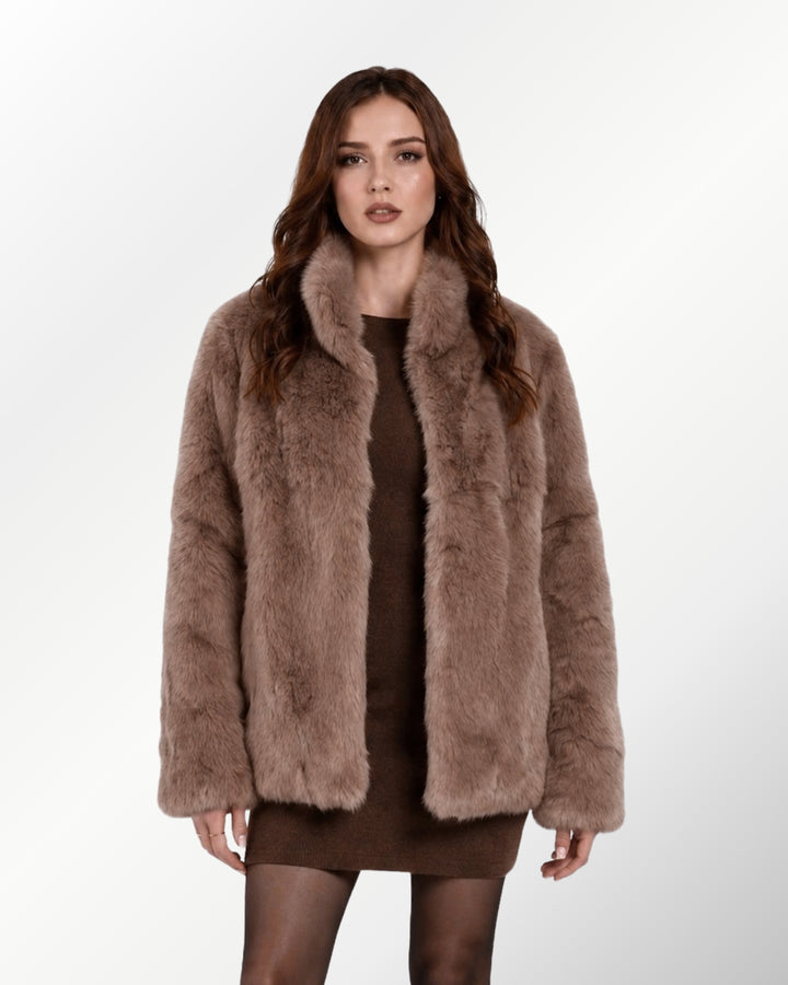 Casaco Luxo Pele Coelho Celinne Midi