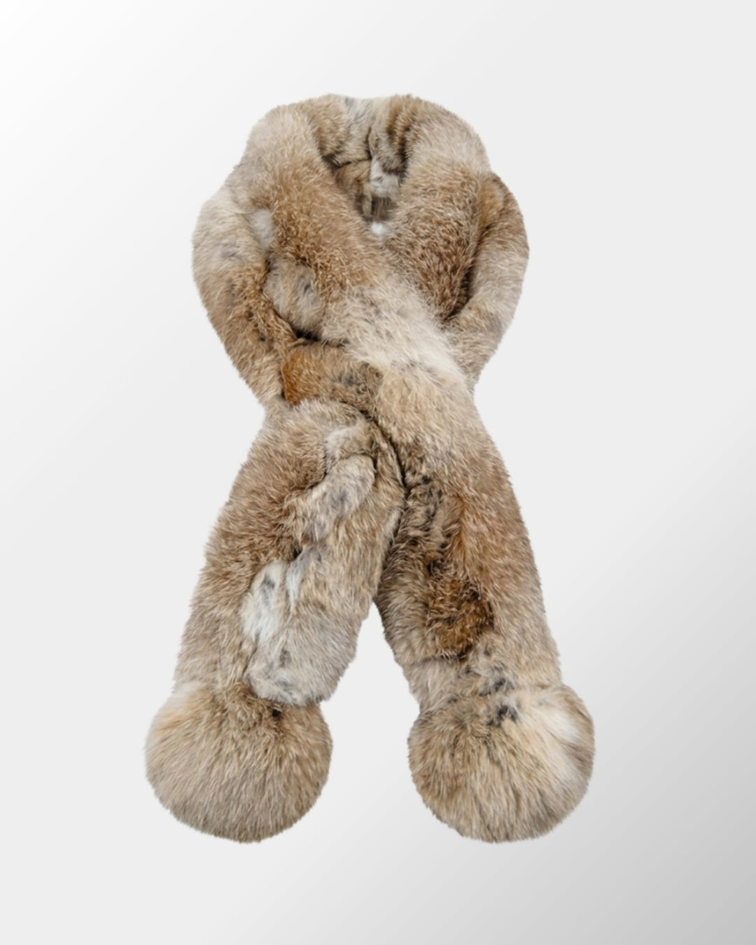 Cachecol Luxo Pelo Coelho Zoe - bege natural - scarf