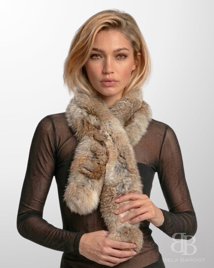 Cachecol Luxo Pelo Coelho Zoe - scarf