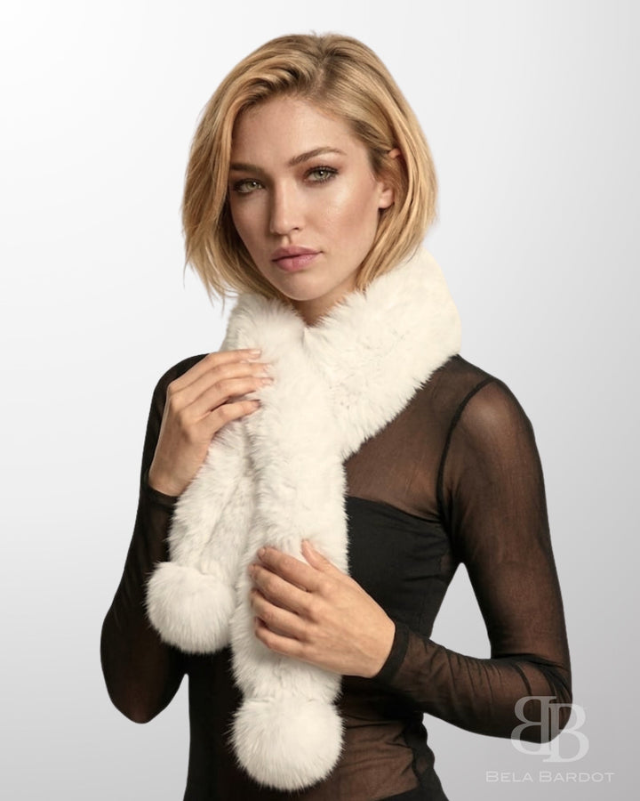 Cachecol Luxo Pelo Coelho Zoe - scarf