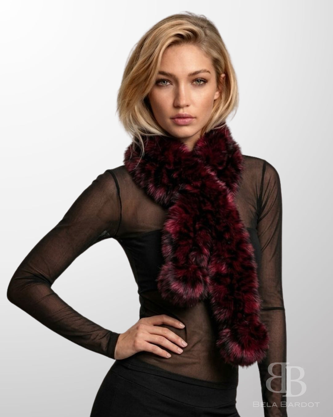 Cachecol Luxo Pelo Coelho Zoe - scarf
