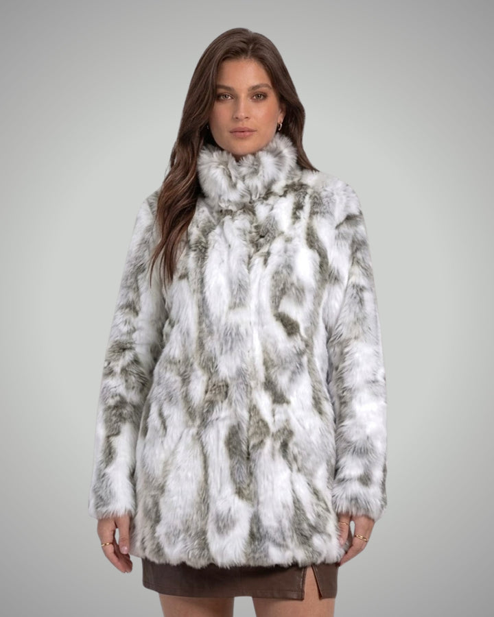 Casaco Luxo Pele Coelho Celinne Maxx - casaco