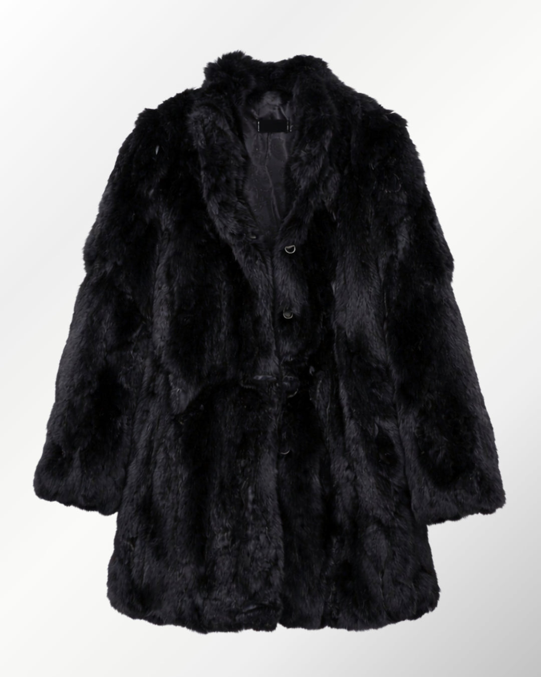 Casaco Luxo Pele Coelho Celinne Maxx - preto / PP (INT L) - casaco
