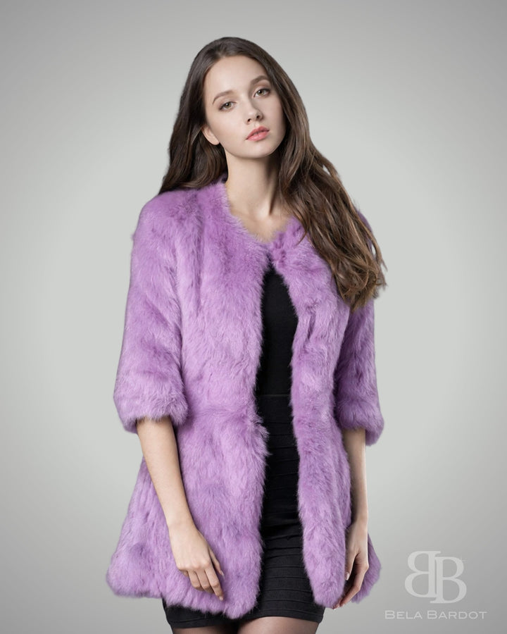 Casaco Pele Coelho Brigitte Maxx - casaco