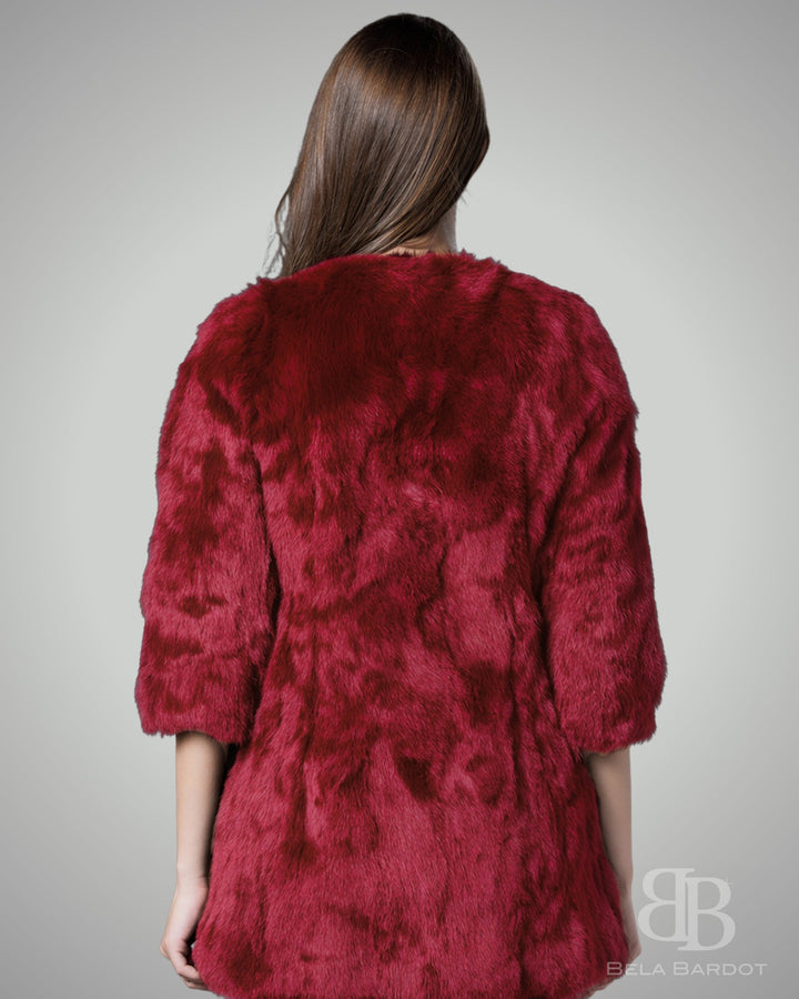 Casaco Pele Coelho Brigitte Maxx - casaco
