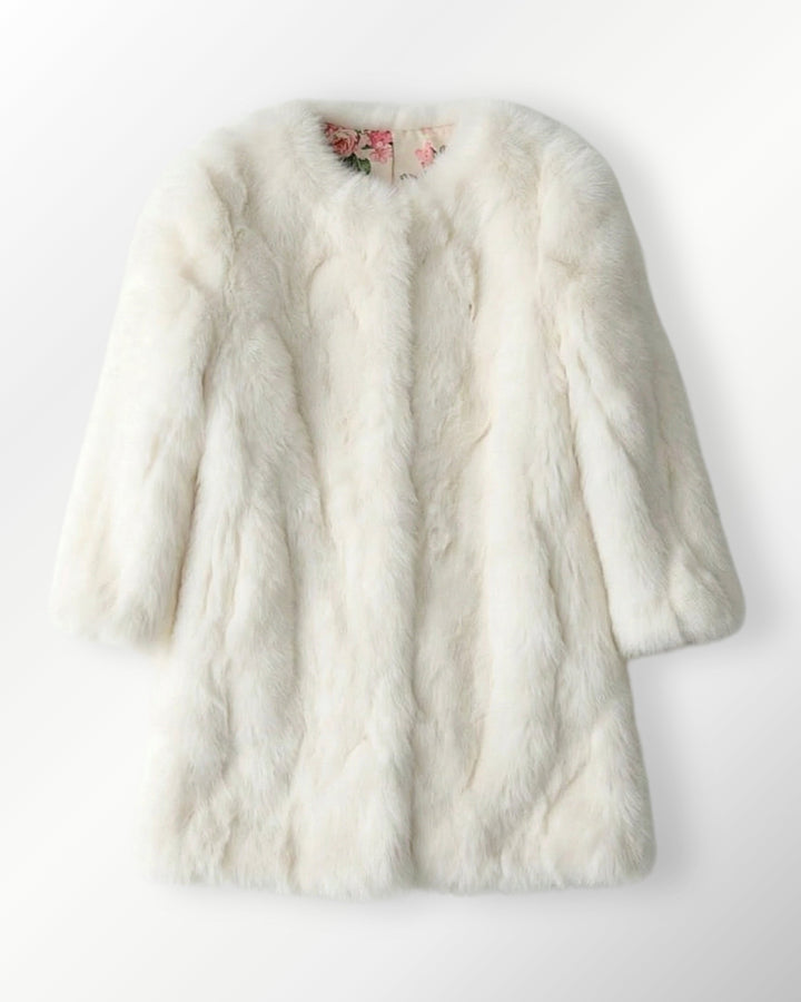Casaco Pele Coelho Brigitte Maxx - branco / PP (INT L) - casaco