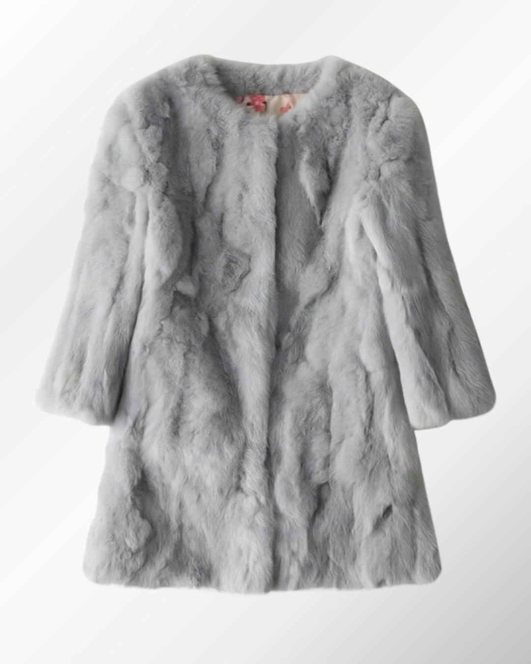 Casaco Pele Coelho Brigitte Maxx - cinza / PP (INT L) - casaco
