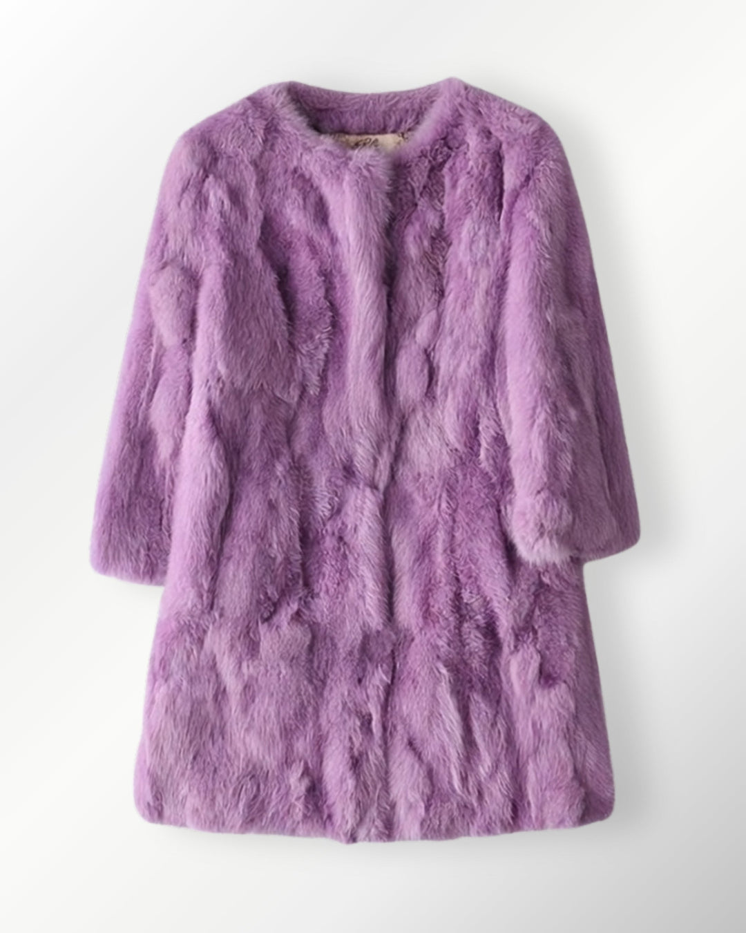 Casaco Pele Coelho Brigitte Maxx - lavanda / PP (INT L) - casaco