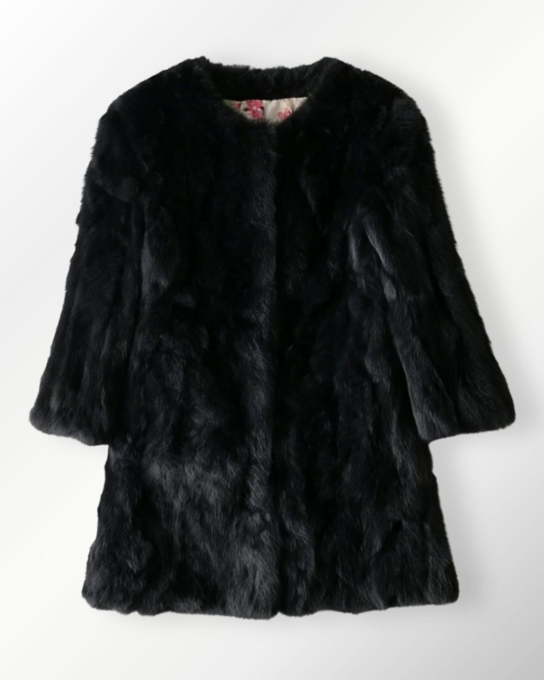 Casaco Pele Coelho Brigitte Maxx - preto / PP (INT L) - casaco