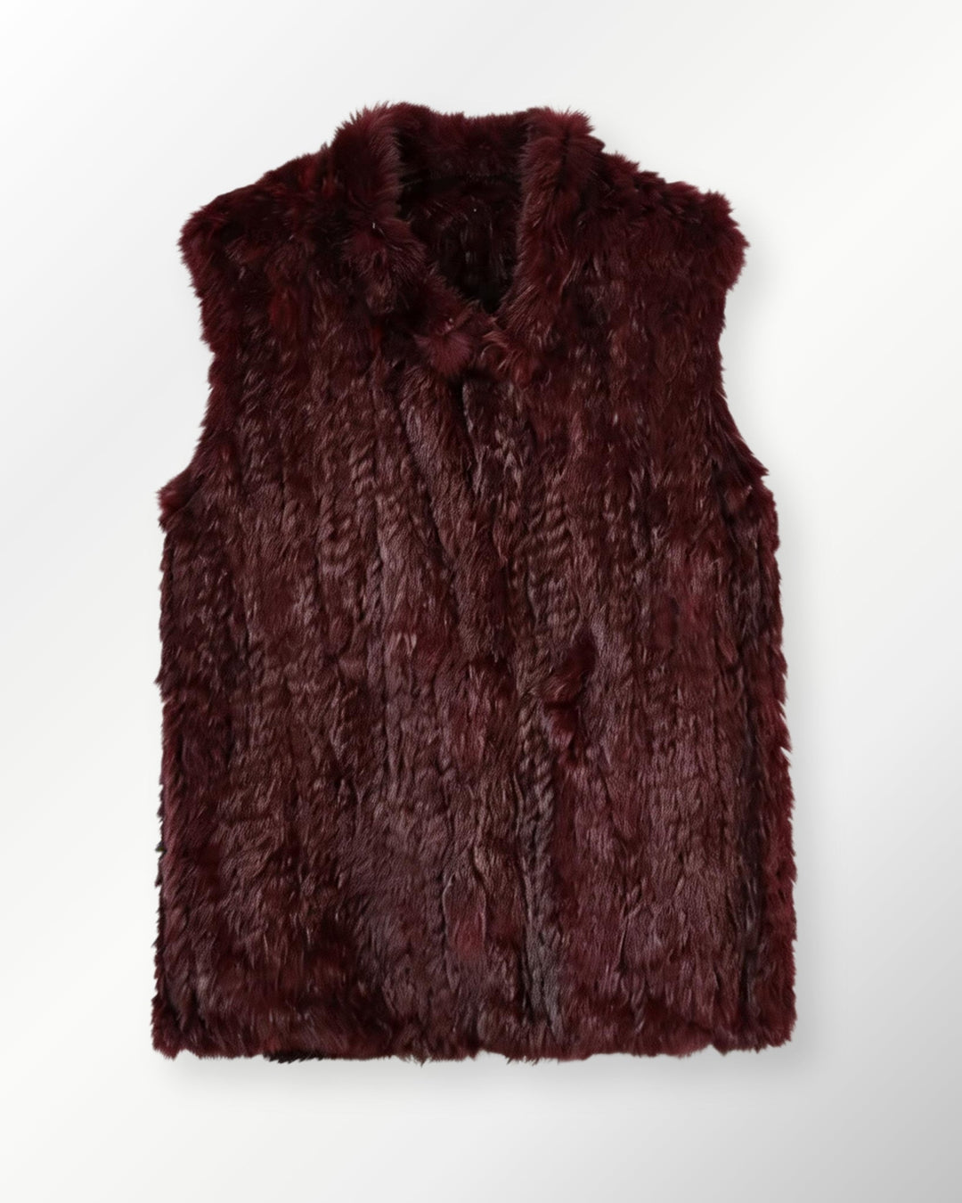 Colete Pelo Coelho Amélie - vinho / PP (INT M) - colete